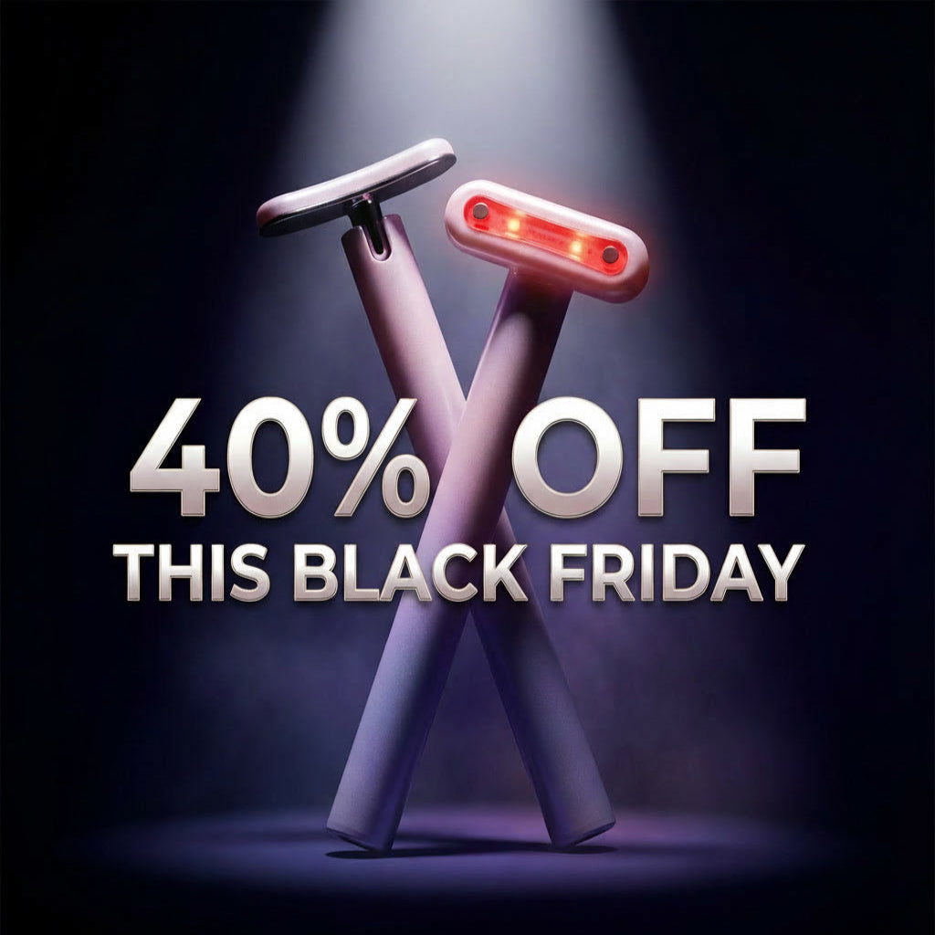 LED Facial Massage Wand – Microcurrent, Red Light & Thermal Therapy