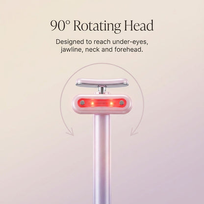 LED Facial Massage Wand – Microcurrent, Red Light & Thermal Therapy