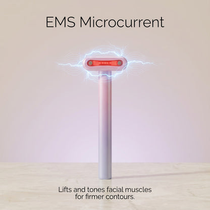 LED Facial Massage Wand – Microcurrent, Red Light & Thermal Therapy