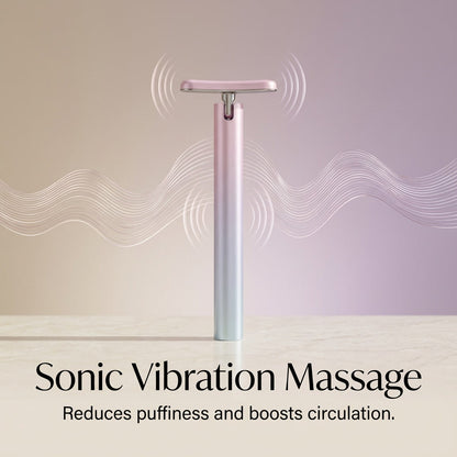 LED Facial Massage Wand – Microcurrent, Red Light & Thermal Therapy