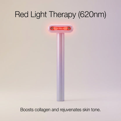 LED Facial Massage Wand – Microcurrent, Red Light & Thermal Therapy