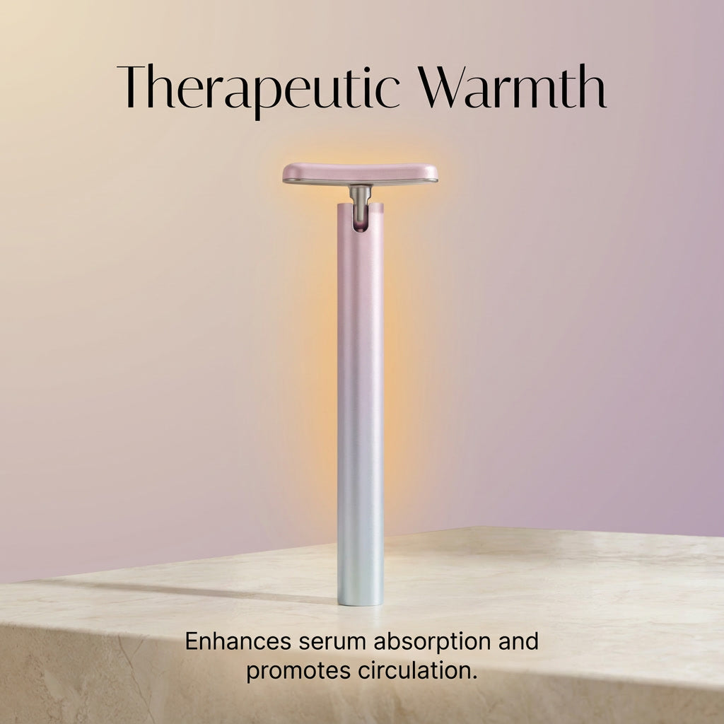 LED Facial Massage Wand – Microcurrent, Red Light & Thermal Therapy